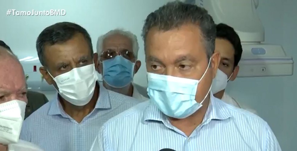 Governador da Bahia fala que n&uacute;mero de infectados pela Covid-19 parou de cair h&aacute; quatro dias &mdash; Foto: Reprodu&ccedil;&atilde;o / TV Bahia