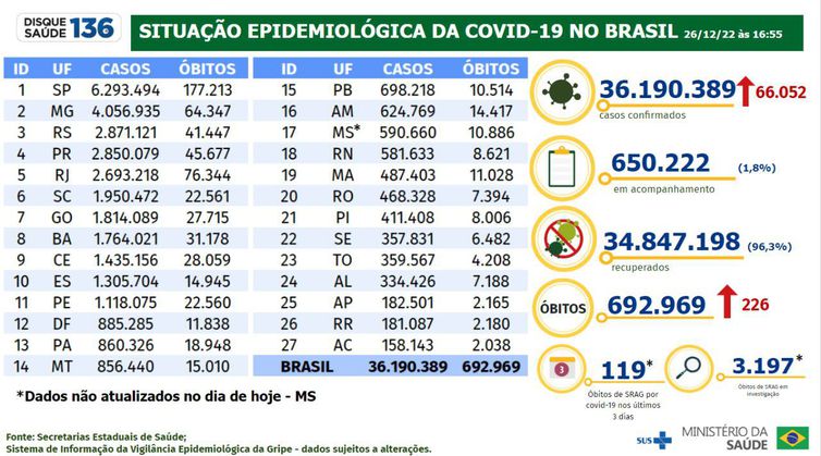 Boletim Epidemiol&oacute;gico 26.12